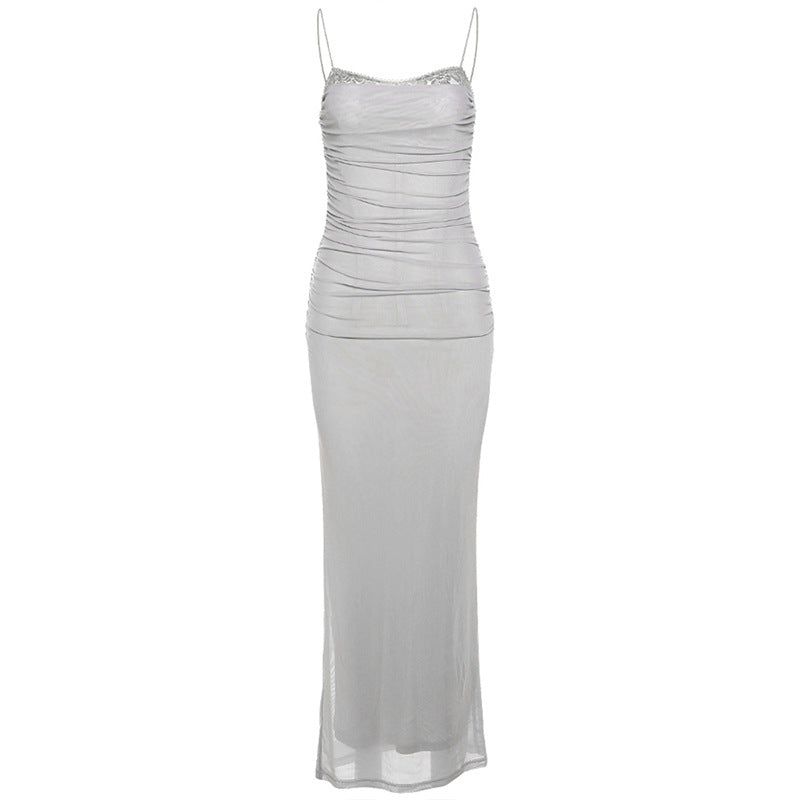 Auri | Kleid aus gerafftem Tüll