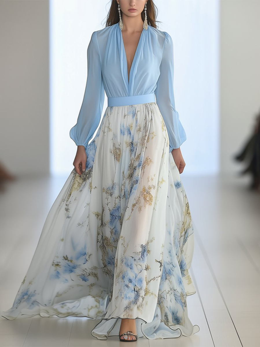 Dolores - Lange Blumenkleid