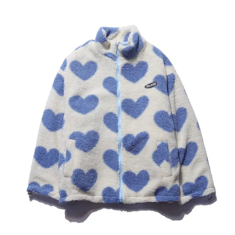 Amelia – Wendbare Jacke mit Herzmotiv