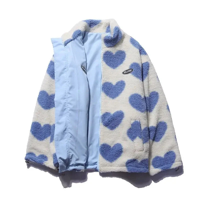 Amelia – Wendbare Jacke mit Herzmotiv