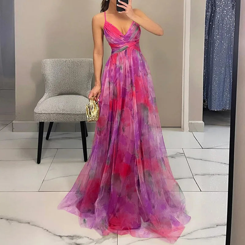 Giselle - Verführerisches Maxikleid mit Blumenmuster