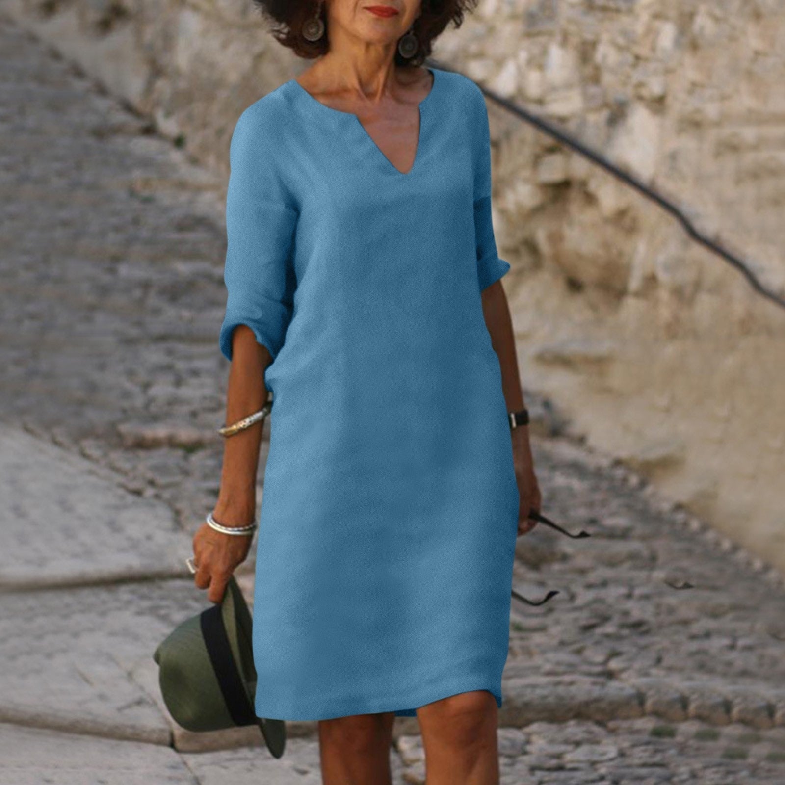 Cassie | Perfekt sitzendes Kleid mit V-Ausschnitt