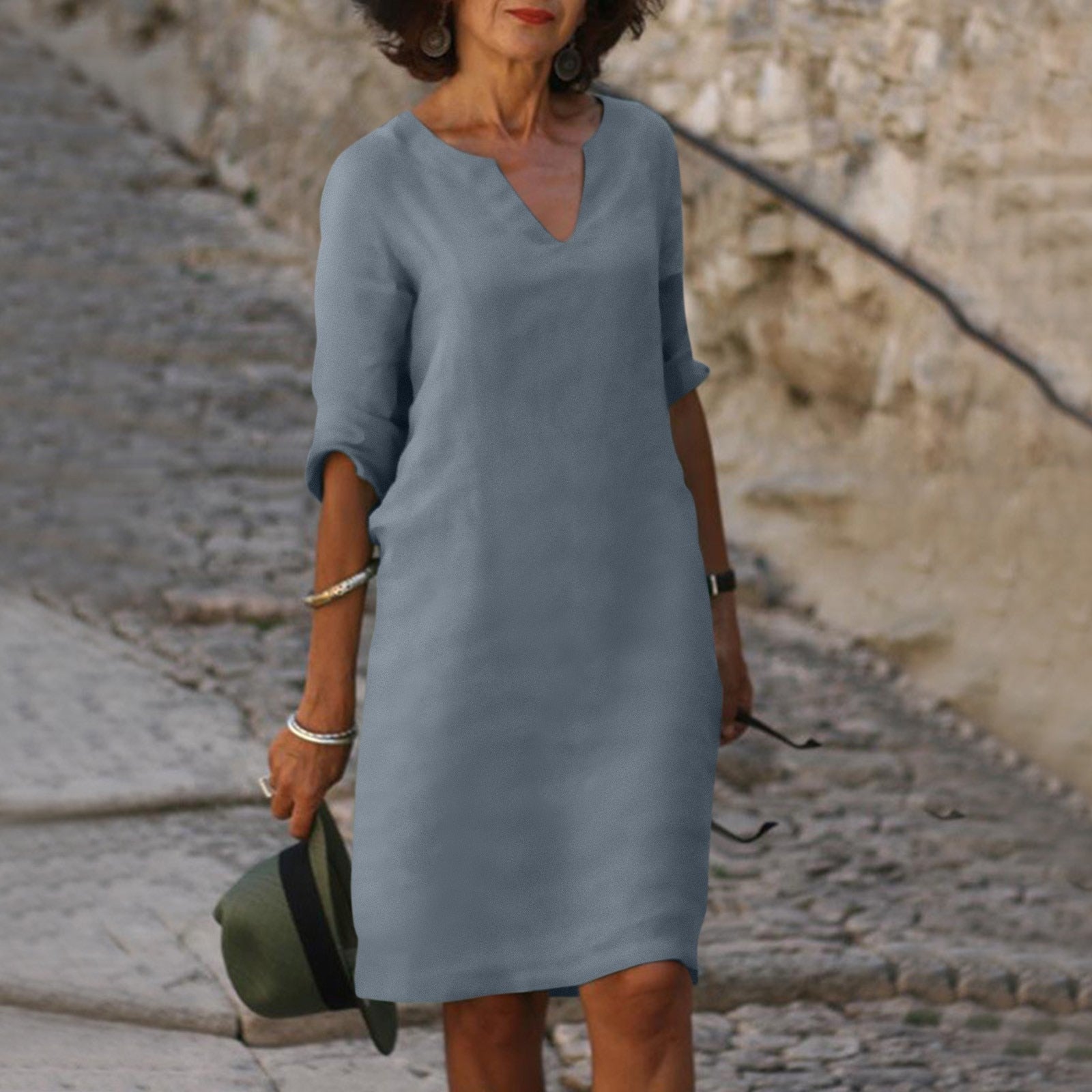 Cassie | Perfekt sitzendes Kleid mit V-Ausschnitt
