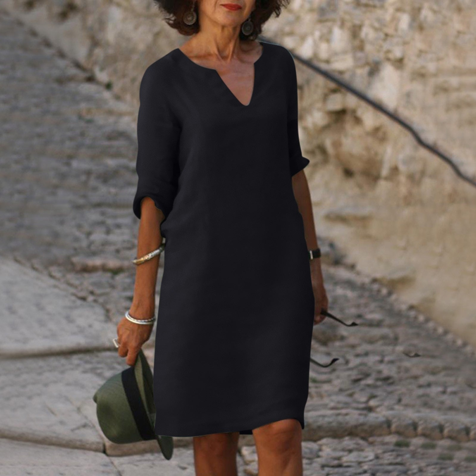 Cassie | Perfekt sitzendes Kleid mit V-Ausschnitt