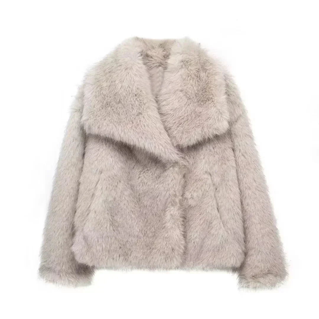 Alena | Elegante Jacke aus Kunstfell