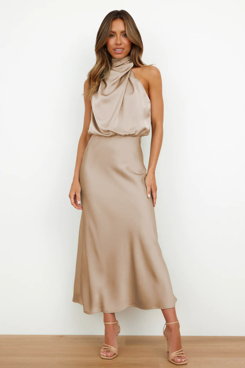 Benthe - Midi-Kleid mit Off-the-Shoulder-Design