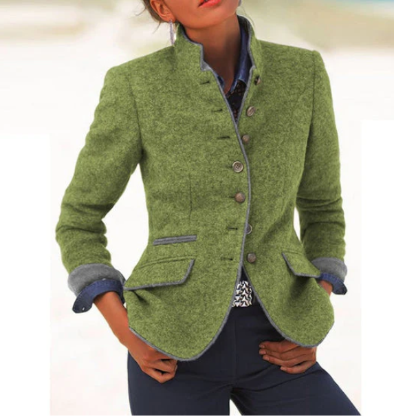 Valeria | Eleganter Blazer mit hohem Kragen