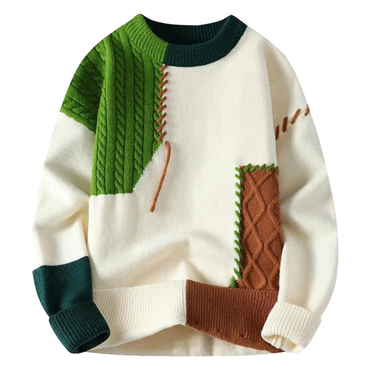 Tomasz | Patchwork-Pullover