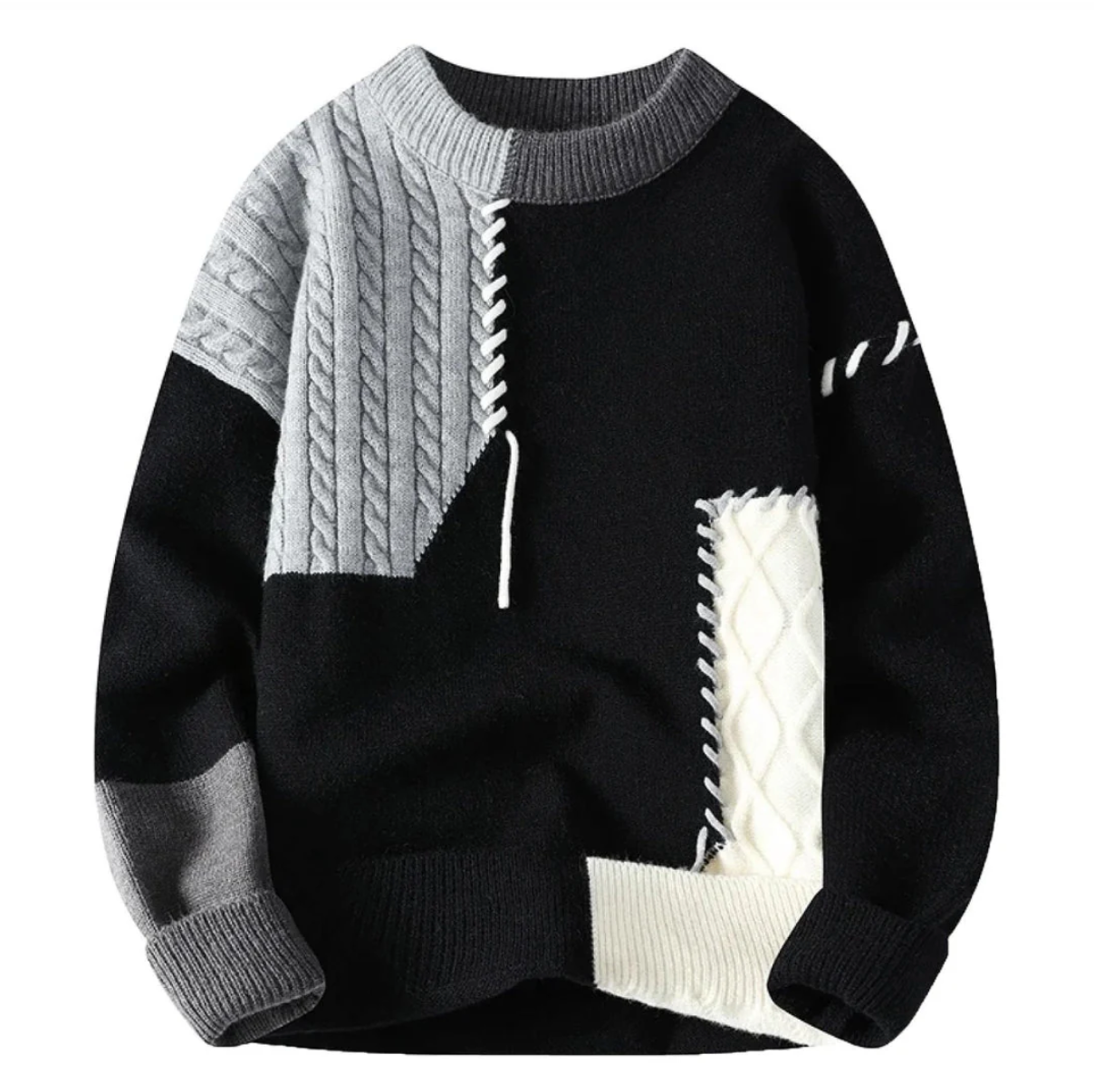 Tomasz | Patchwork-Pullover