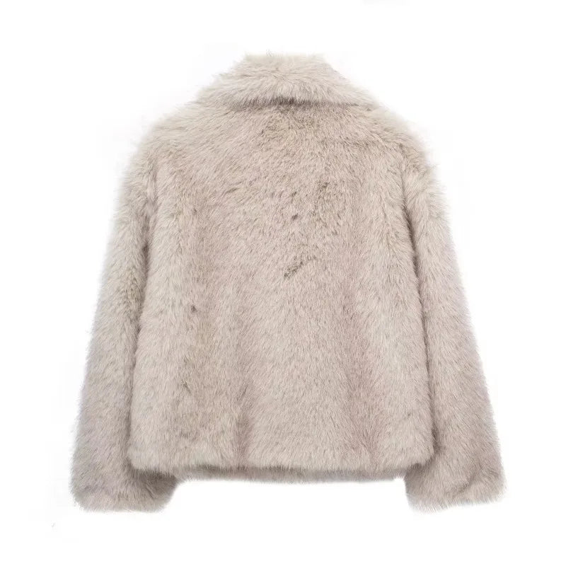 Alena | Elegante Jacke aus Kunstfell