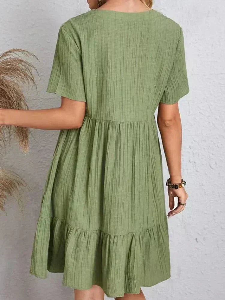 Enora | Elegantes Kleid, das den Bauch betont