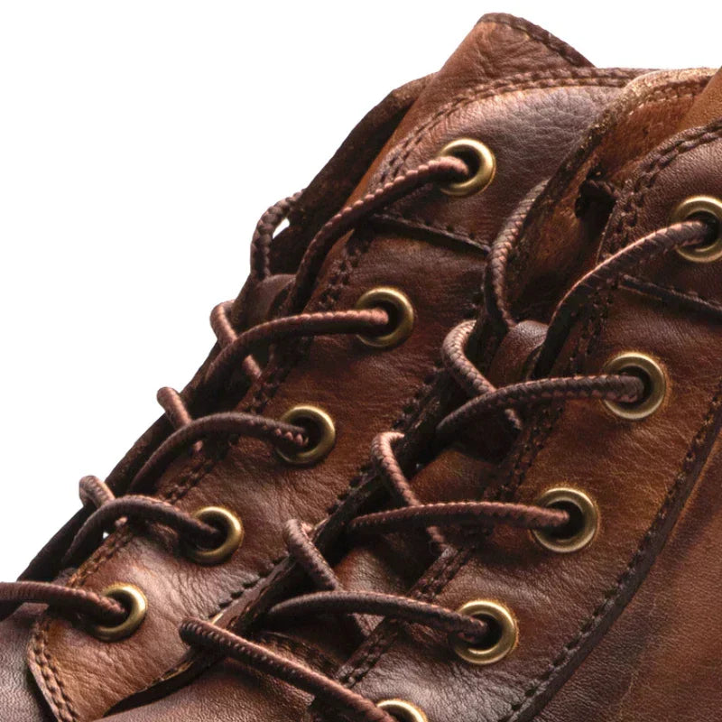 Fanum | Herren Retro Stiefeletten mit Rundem Zeh
