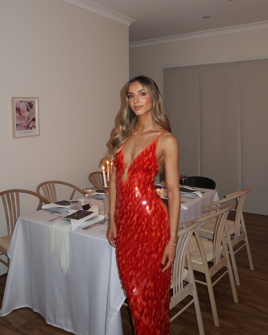 Kailani | Lange Maxikleid mit Pailletten