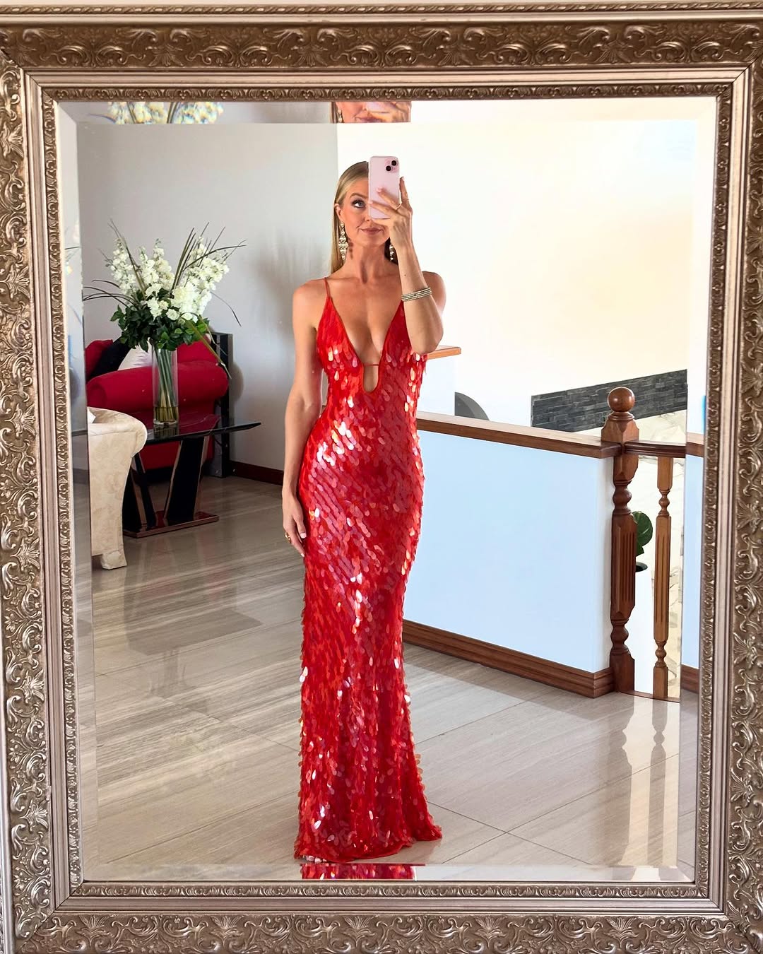 Kailani | Lange Maxikleid mit Pailletten