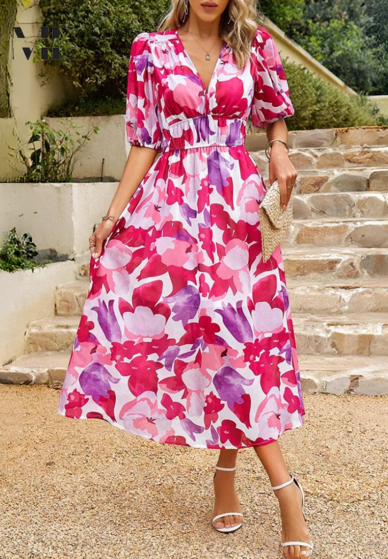 Flore | Elegantes Blumenkleid
