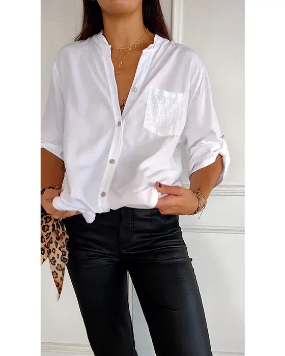 Elaine | Elegante Glamour Bluse