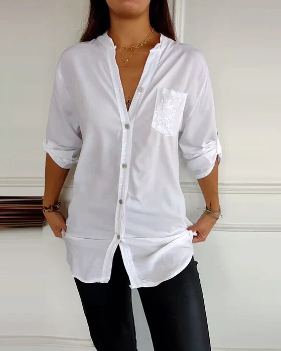 Elaine | Elegante Glamour Bluse