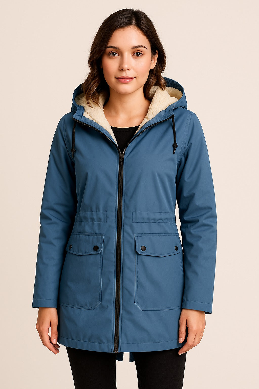 Diane | Verlängerte Winterjacke mit weichem Fell