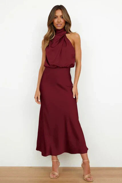 Benthe - Midi-Kleid mit Off-the-Shoulder-Design