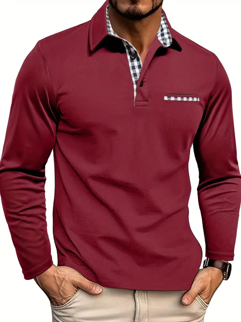 Jakub – Poloshirt mit langen Ärmeln