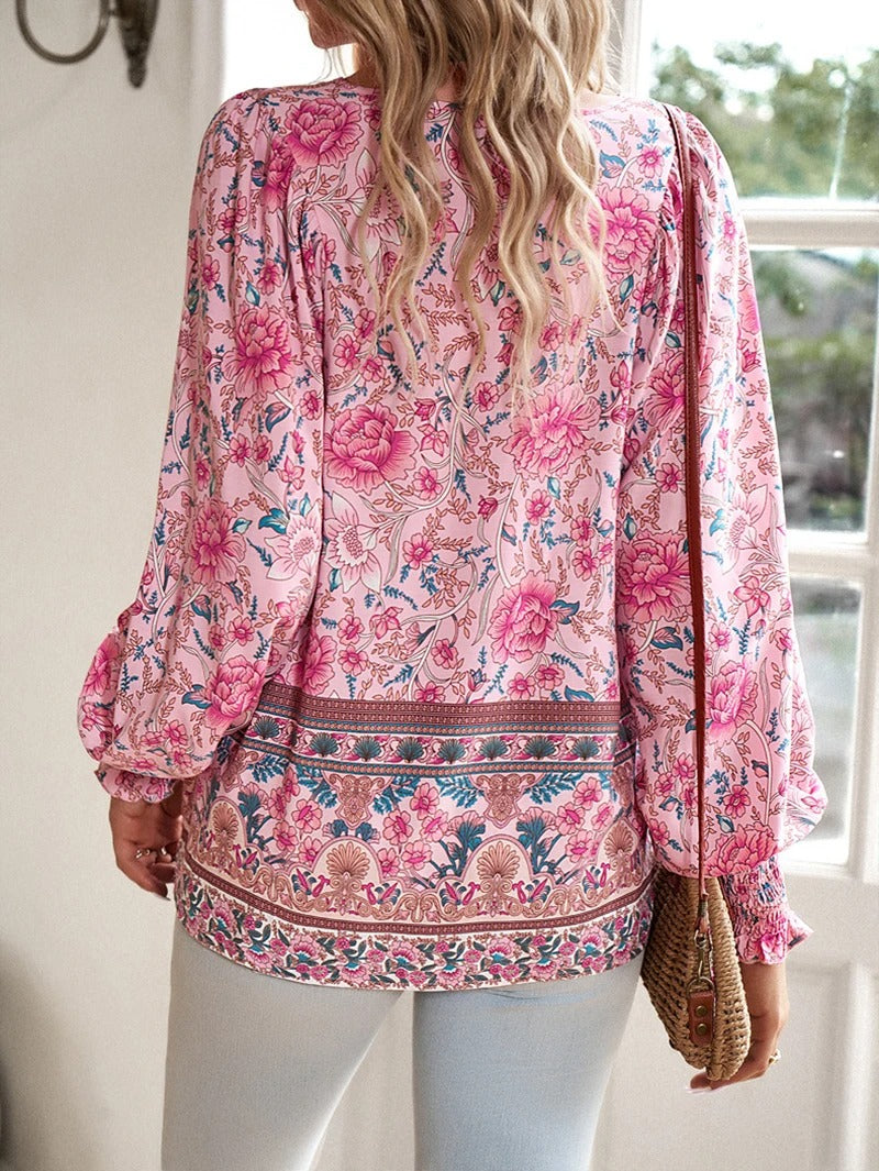 Arya | Boho Blossom Jungenbluse
