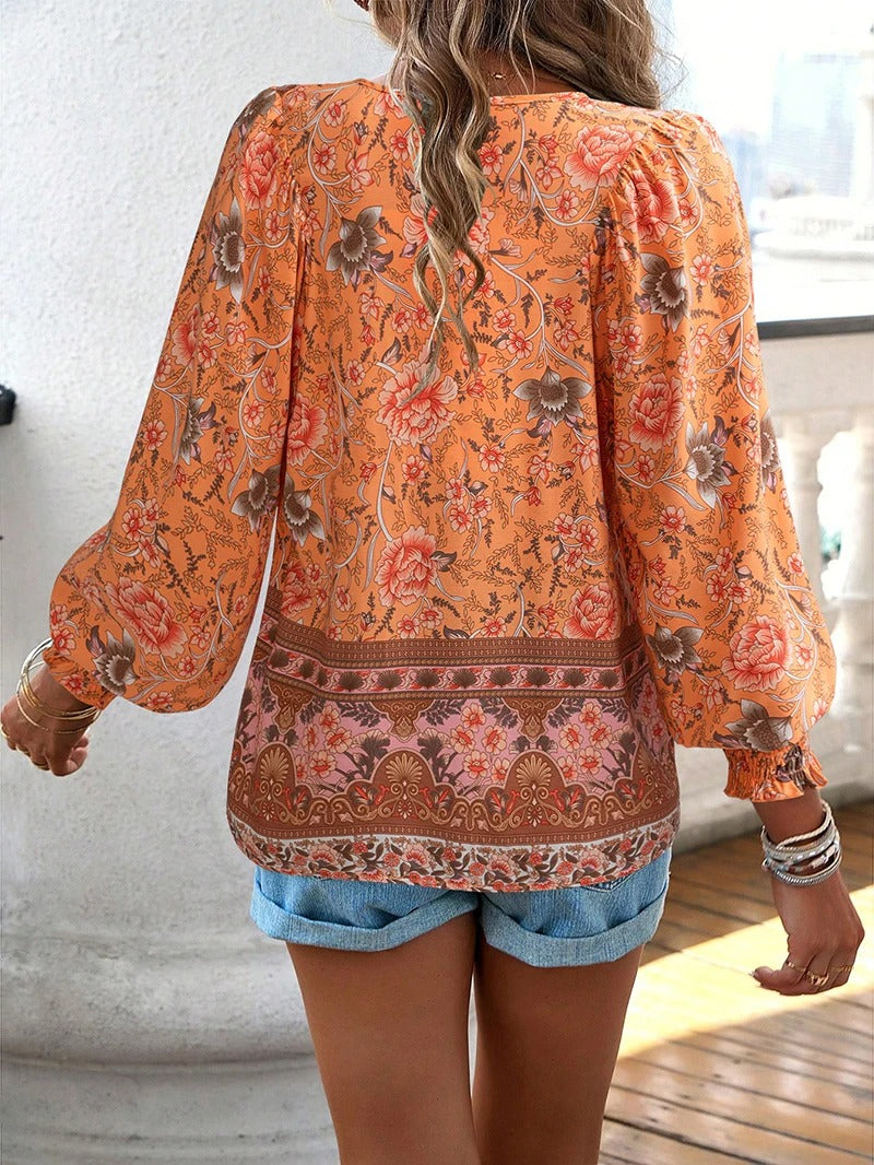 Arya | Boho Blossom Jungenbluse