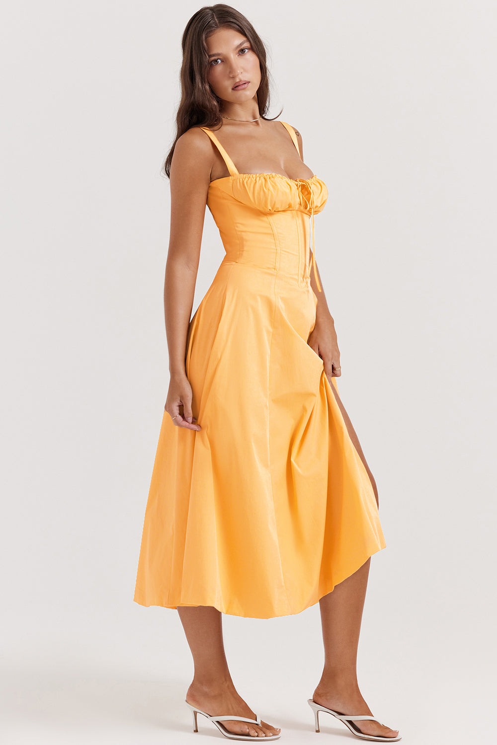 Elea | Midi-Kleid mit Korsett