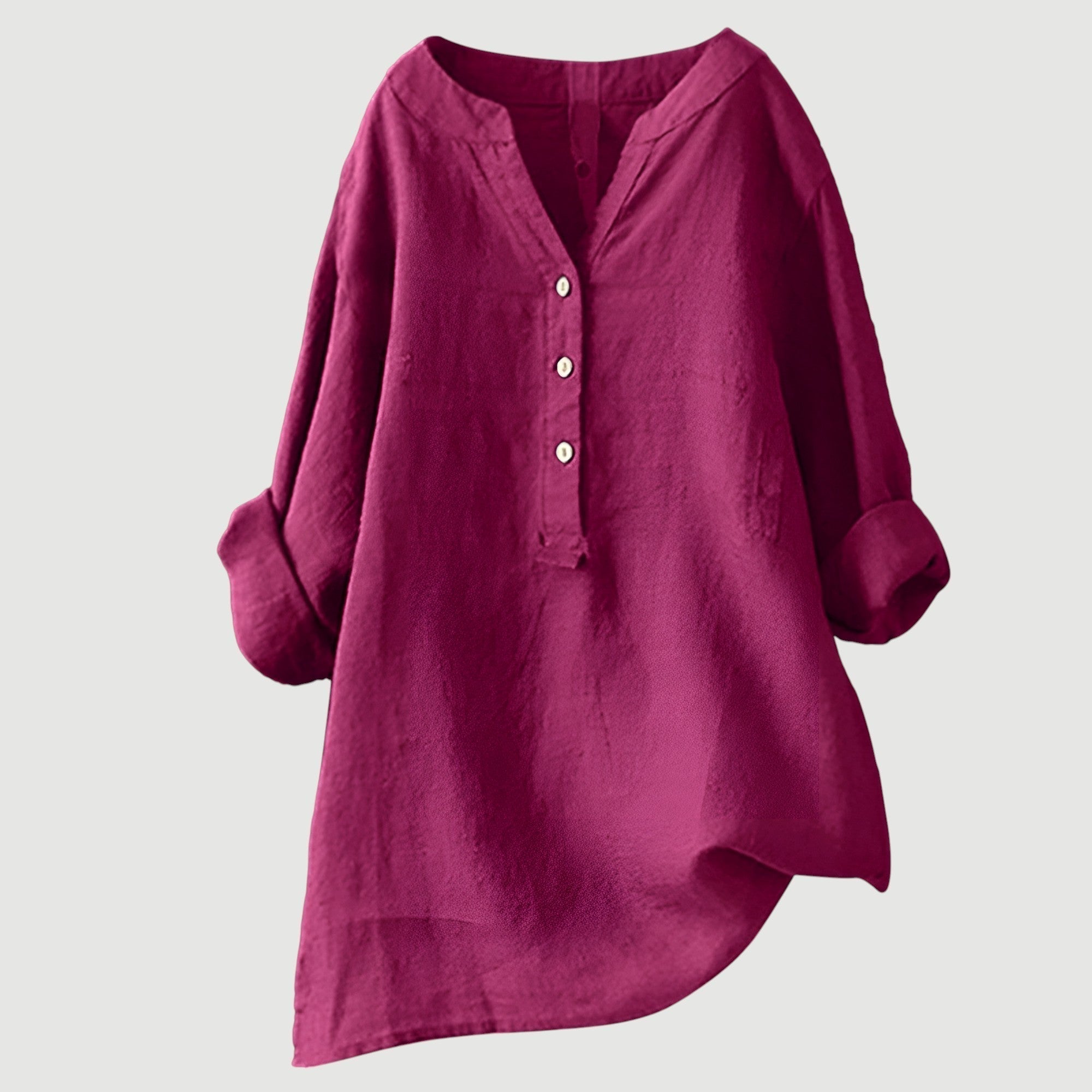 Freja™ – Luftige und Bequeme Bluse mit Knöpfen