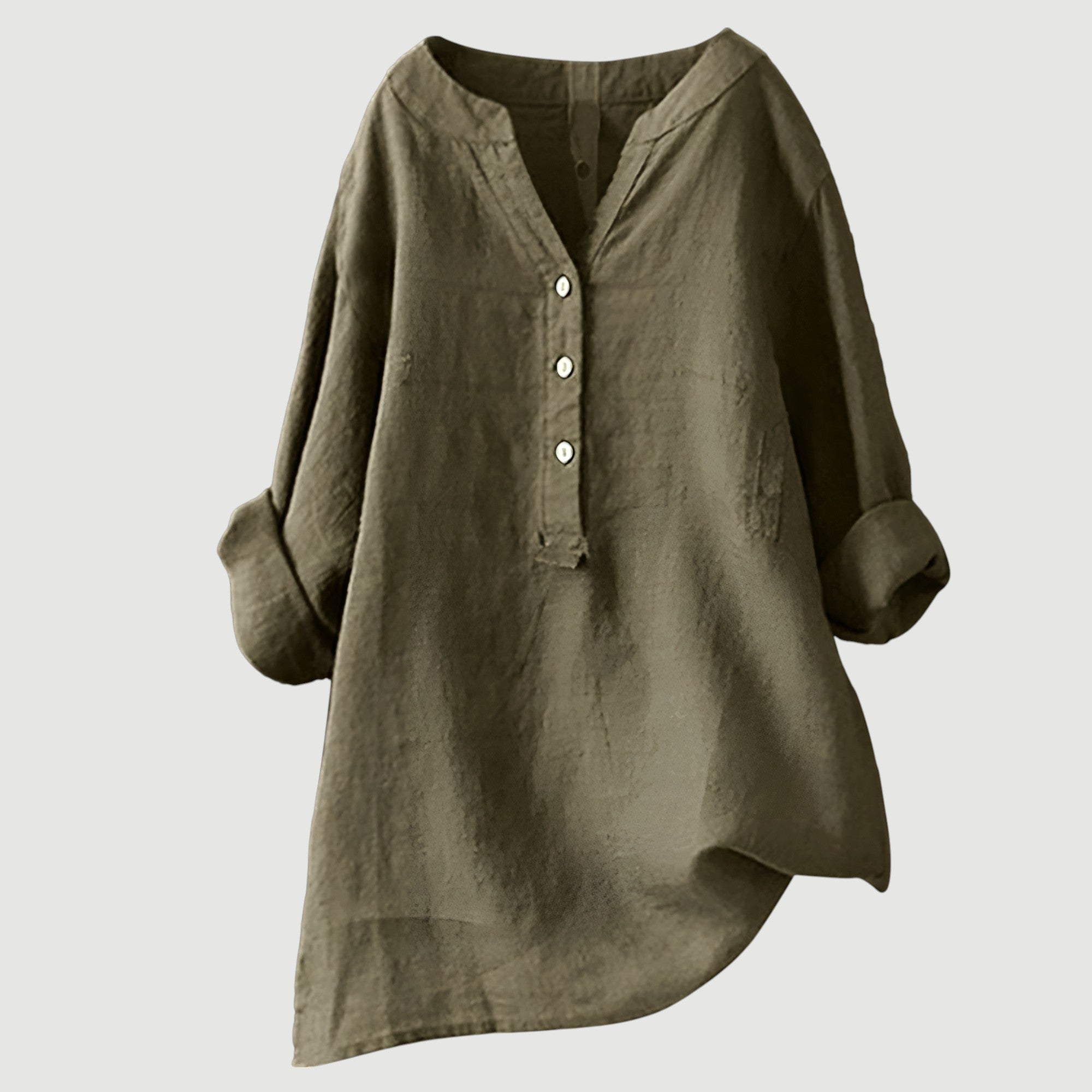 Freja™ – Luftige und Bequeme Bluse mit Knöpfen