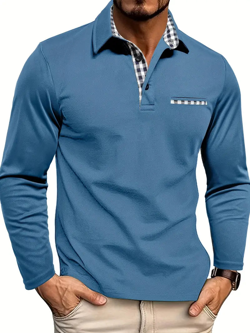Jakub – Poloshirt mit langen Ärmeln