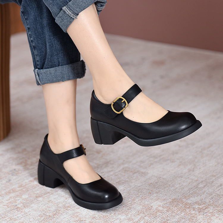 Agnes™ | Leder Mary Janes Agnes
