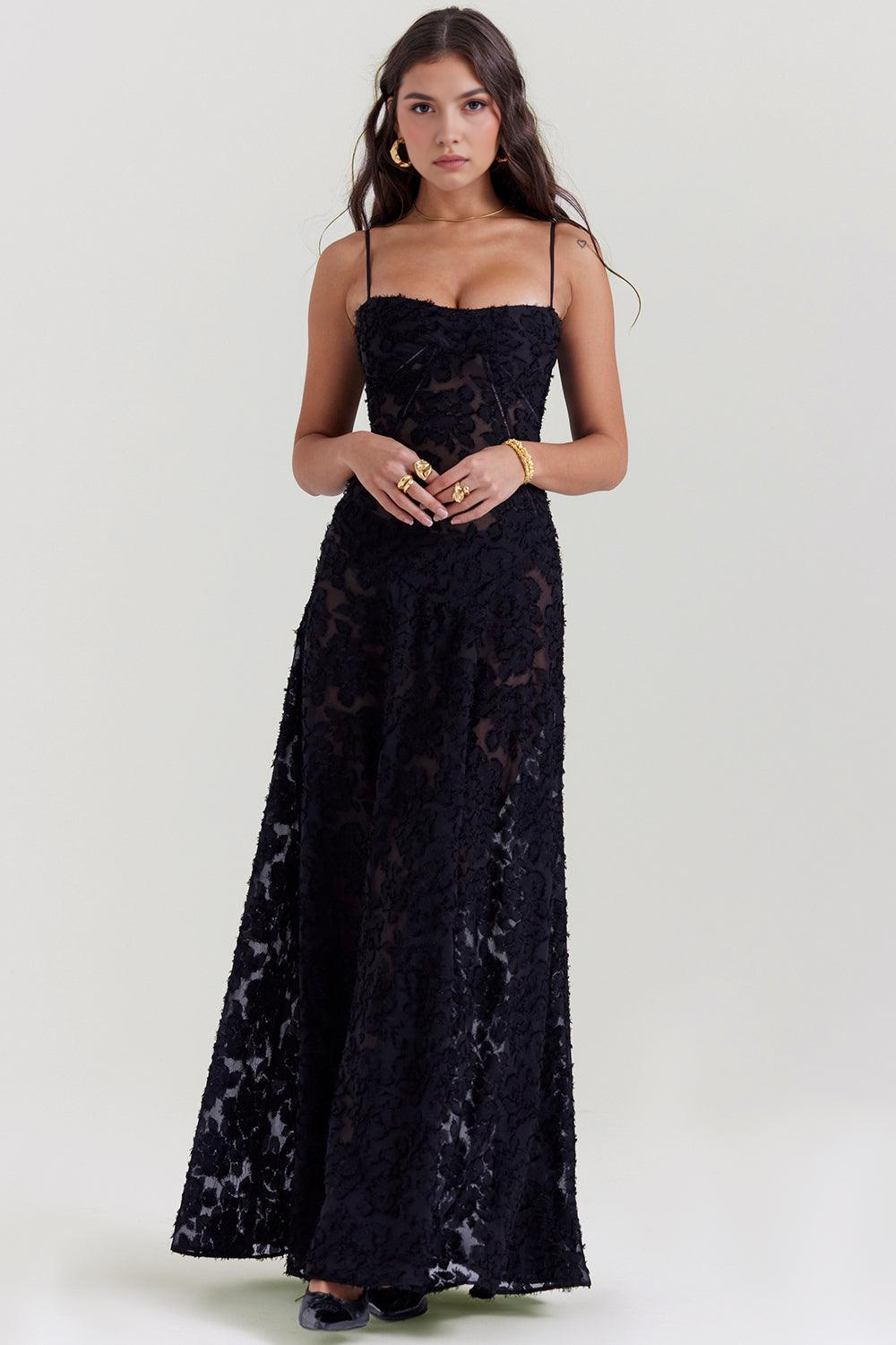 Maphie | Lange Blumen Kleid