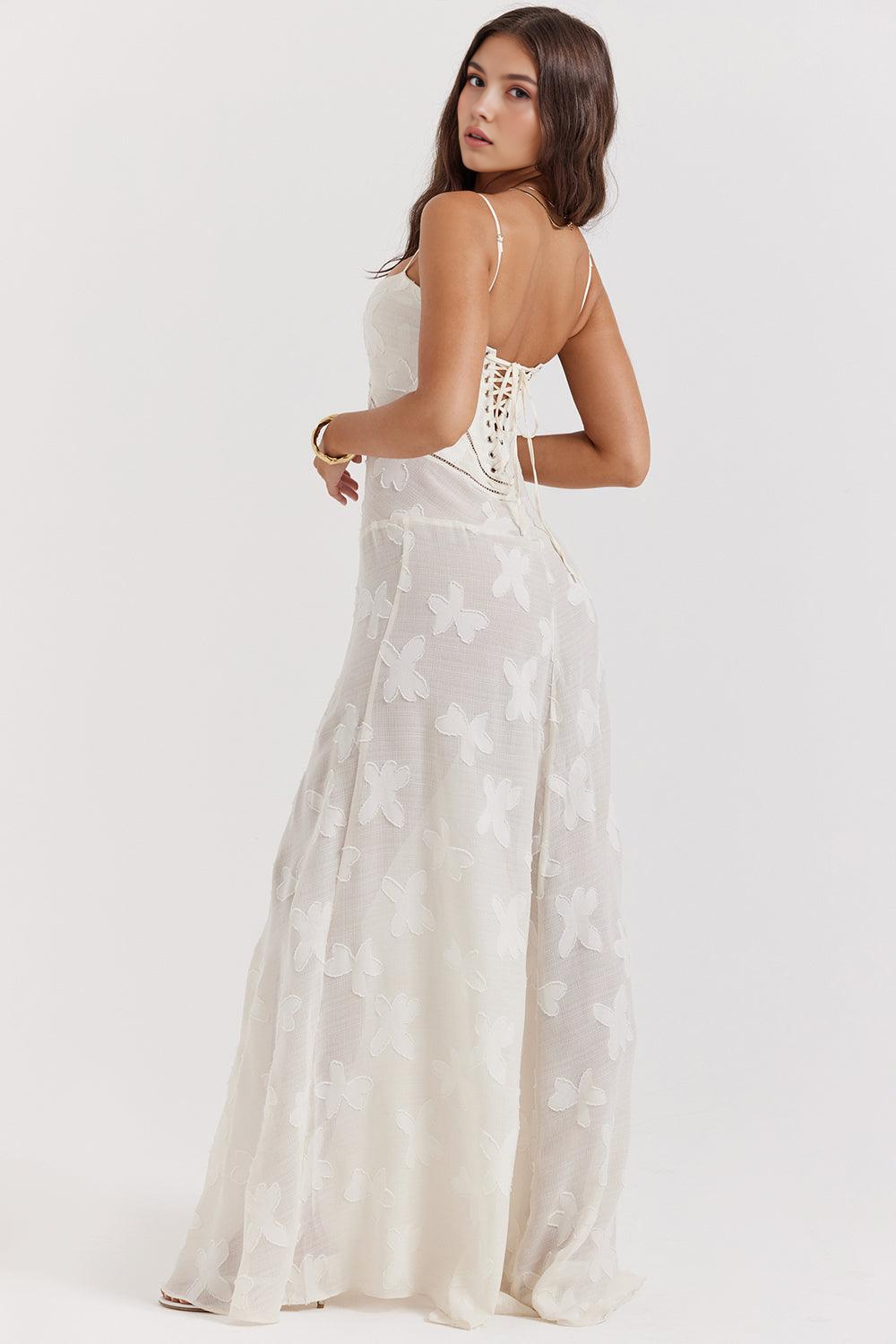 Maphie | Lange Blumen Kleid