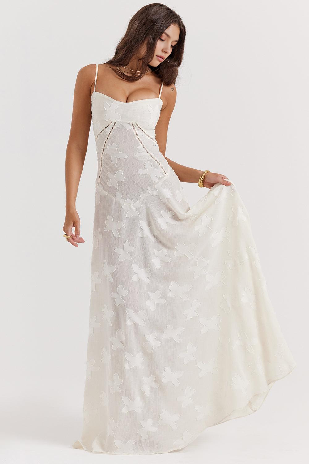 Maphie | Lange Blumen Kleid