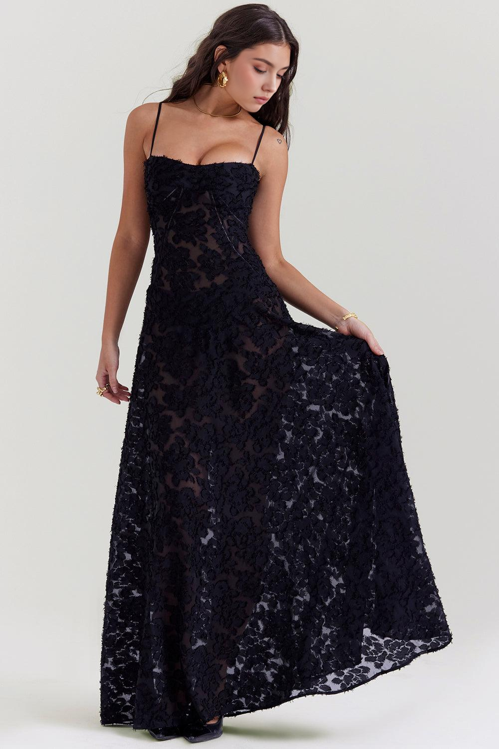 Maphie | Lange Blumen Kleid