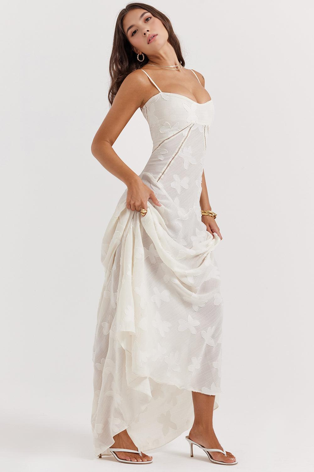 Maphie | Lange Blumen Kleid