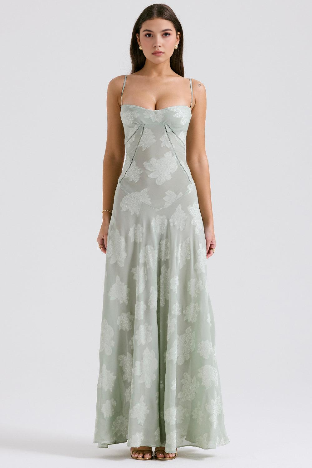 Maphie | Lange Blumen Kleid