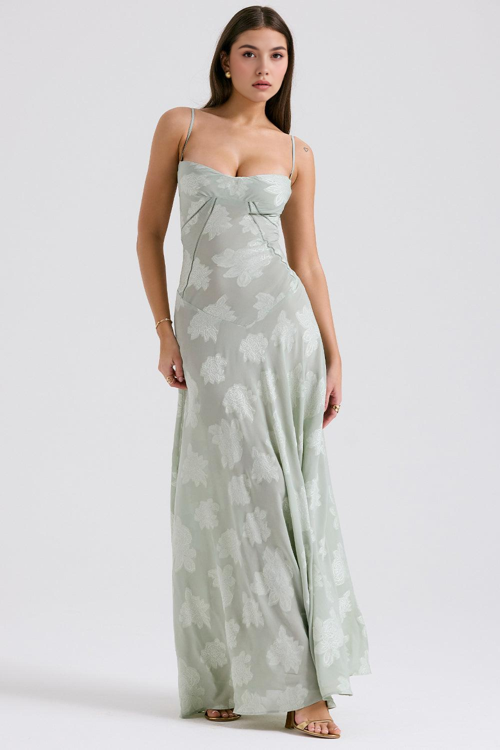 Maphie | Lange Blumen Kleid