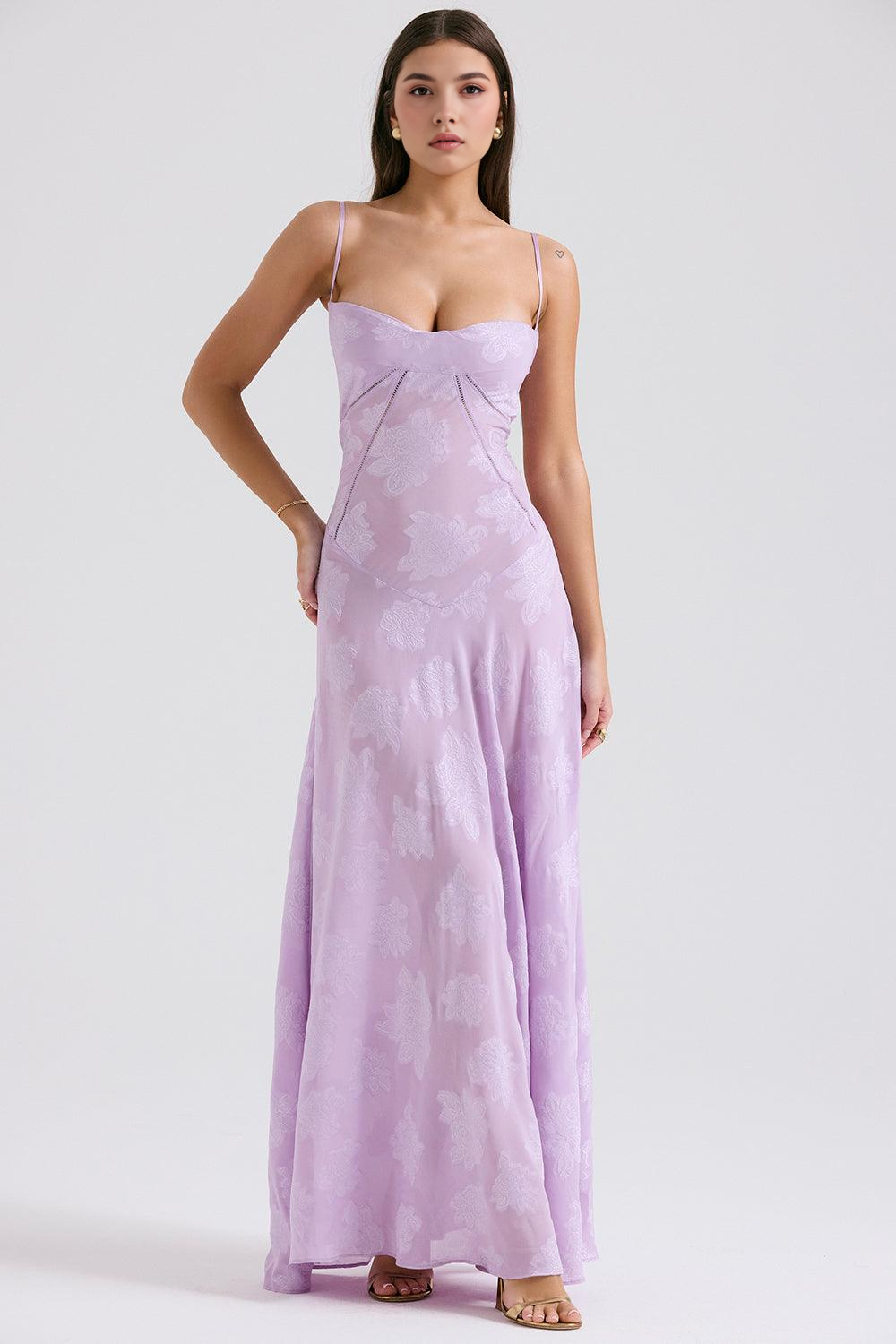 Maphie | Lange Blumen Kleid