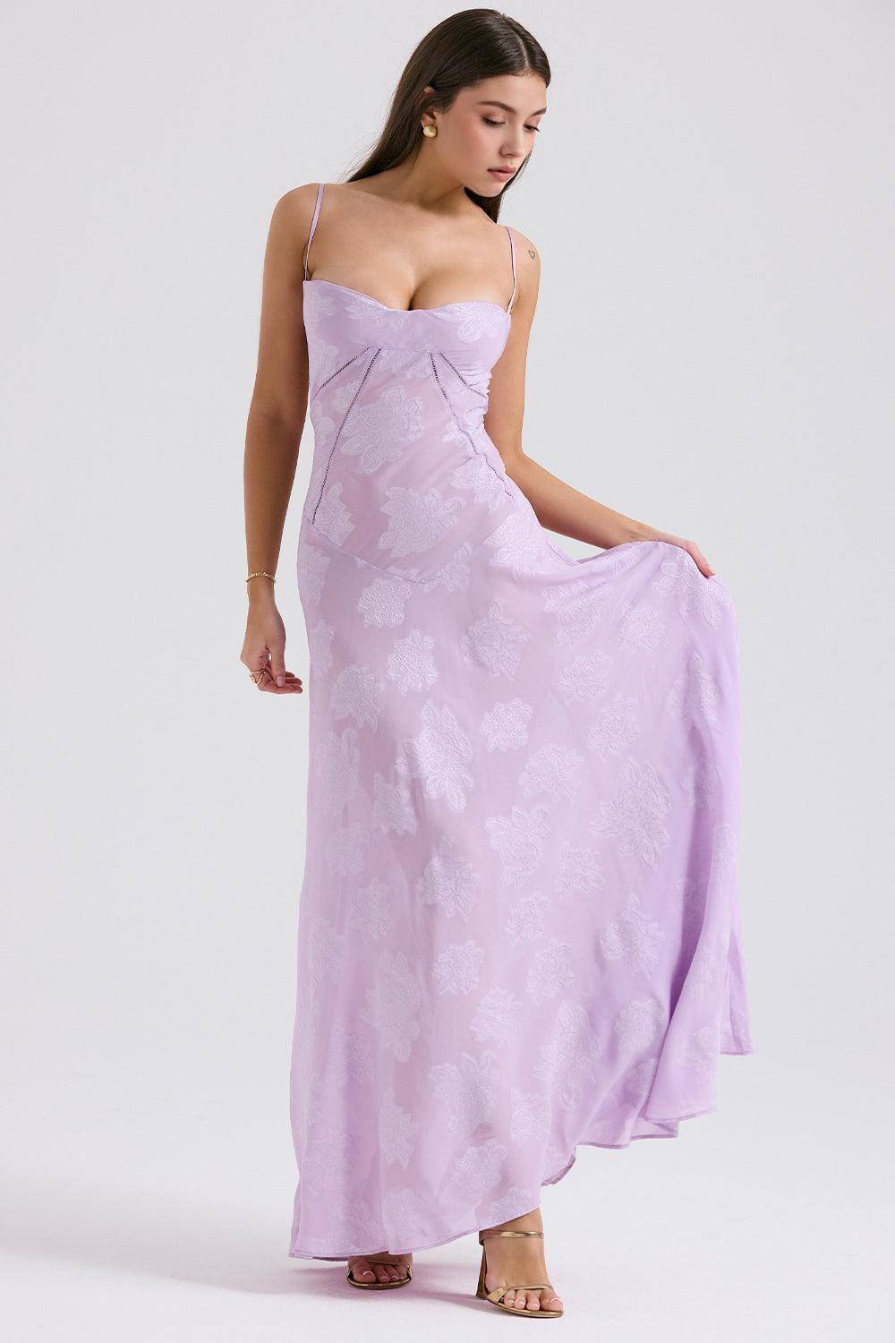 Maphie | Lange Blumen Kleid