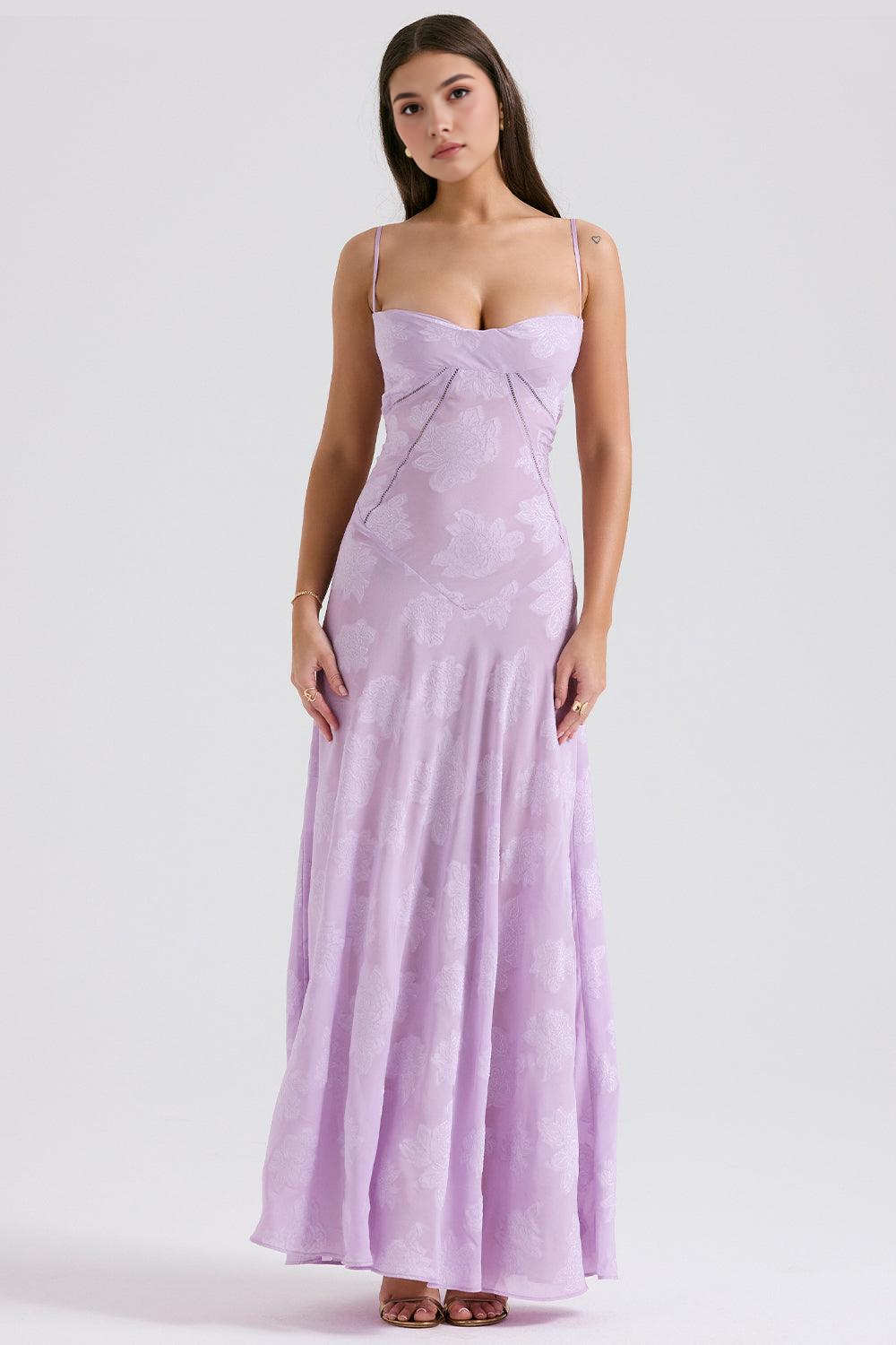 Maphie | Lange Blumen Kleid