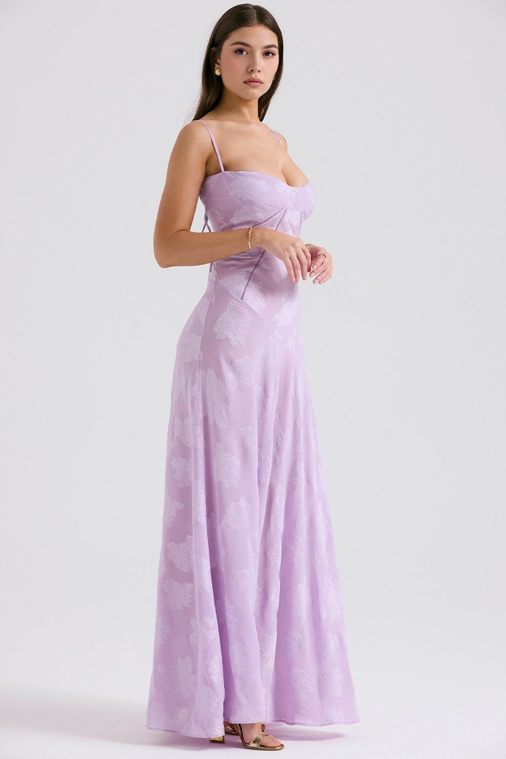 Maphie | Lange Blumen Kleid