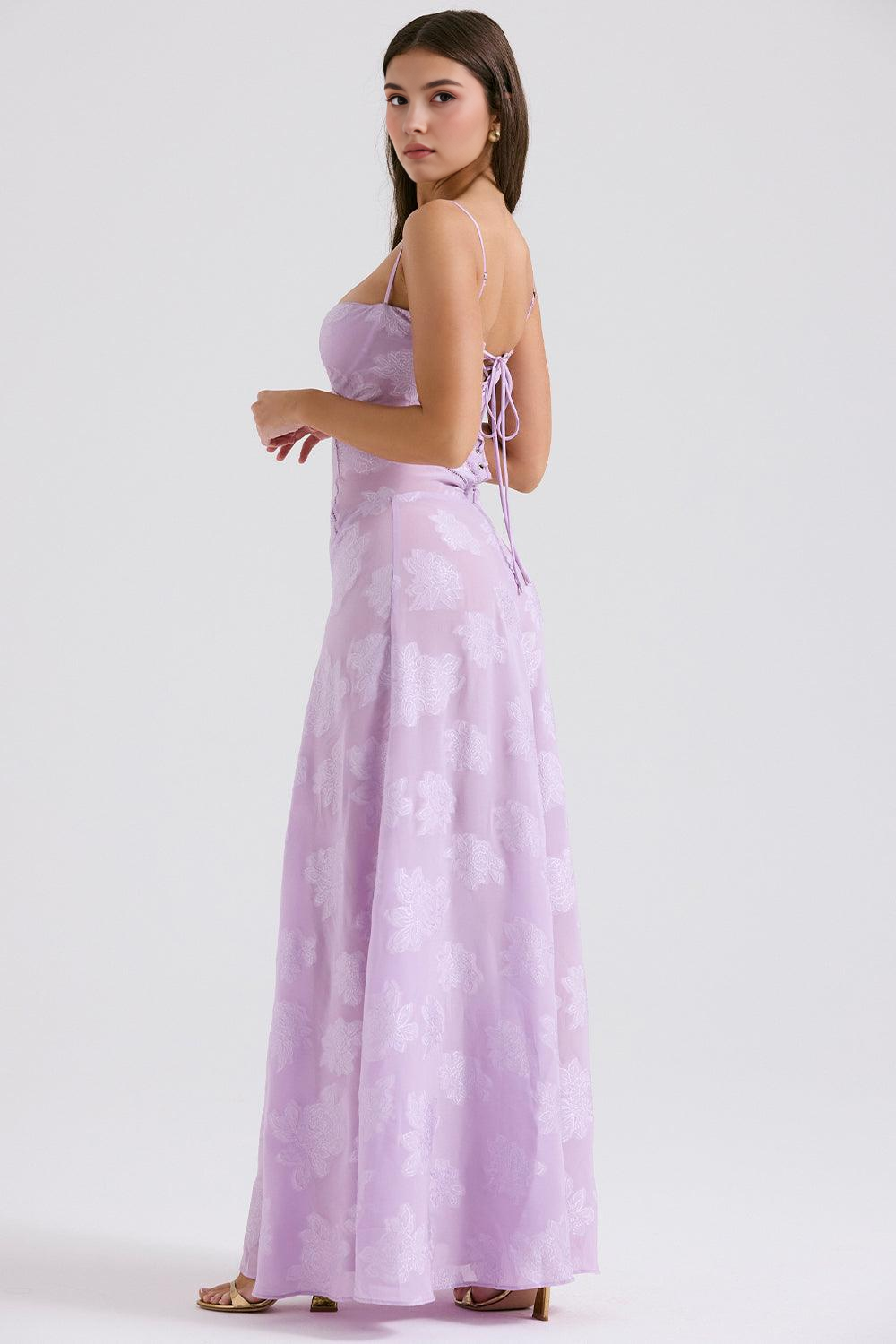 Maphie | Lange Blumen Kleid