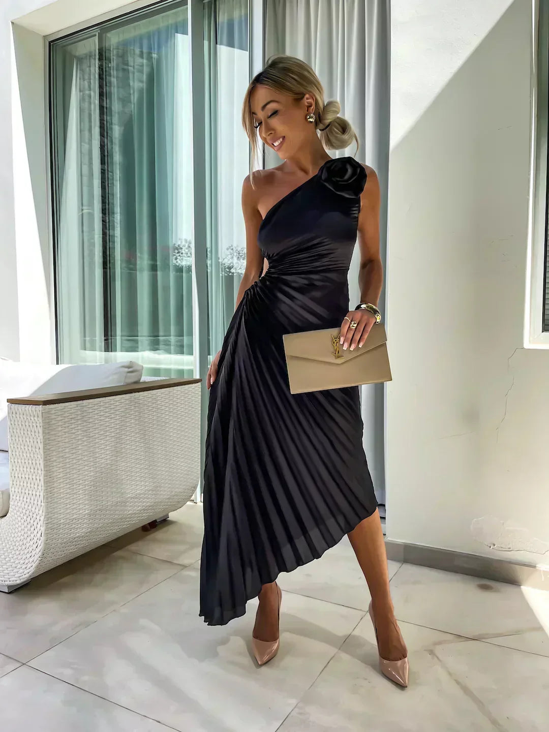 Lizbeth - Kleid mit Blumen-Trägern