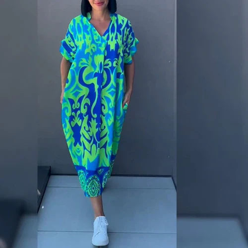 Ludmiła™ - Elegantes Blumenkleid
