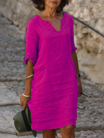 Cassie | Perfekt sitzendes Kleid mit V-Ausschnitt