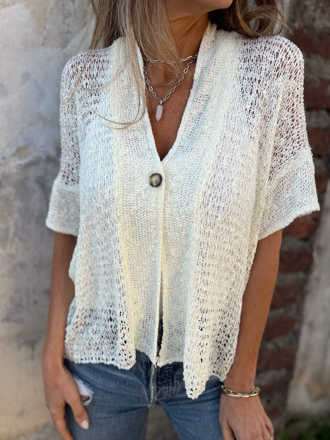 Ivonie | Elegante Strukturbluse