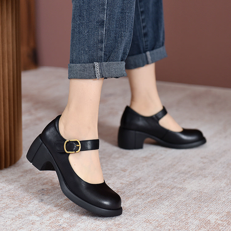 Agnes™ | Leder Mary Janes Agnes
