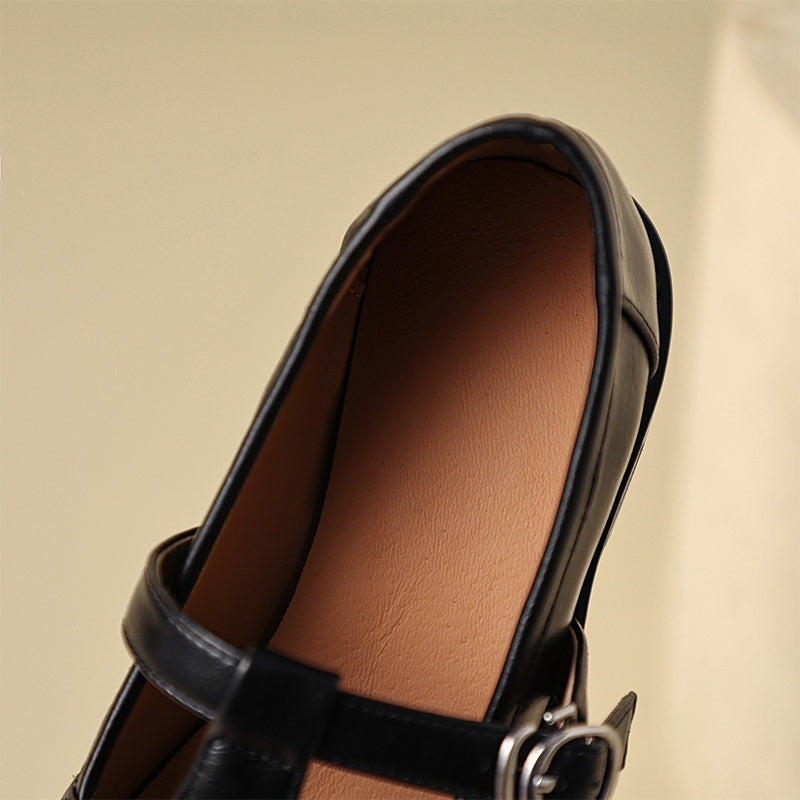 Christabel™ | Handgefertigte Mary Jane Schuhe mit T-Riemen