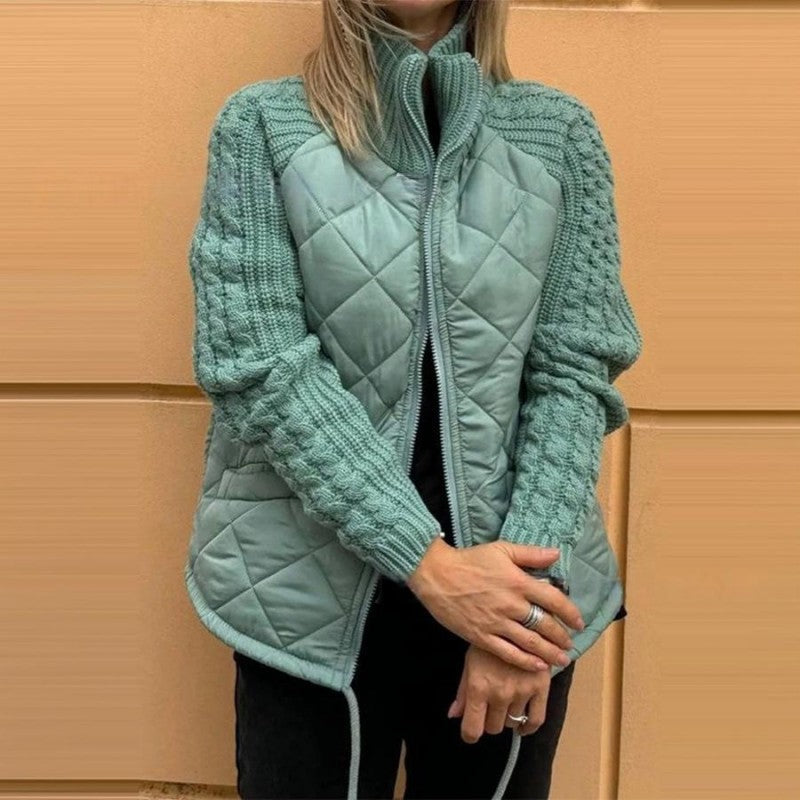 Betty | Patchworkjacke mit flauschigem Finish